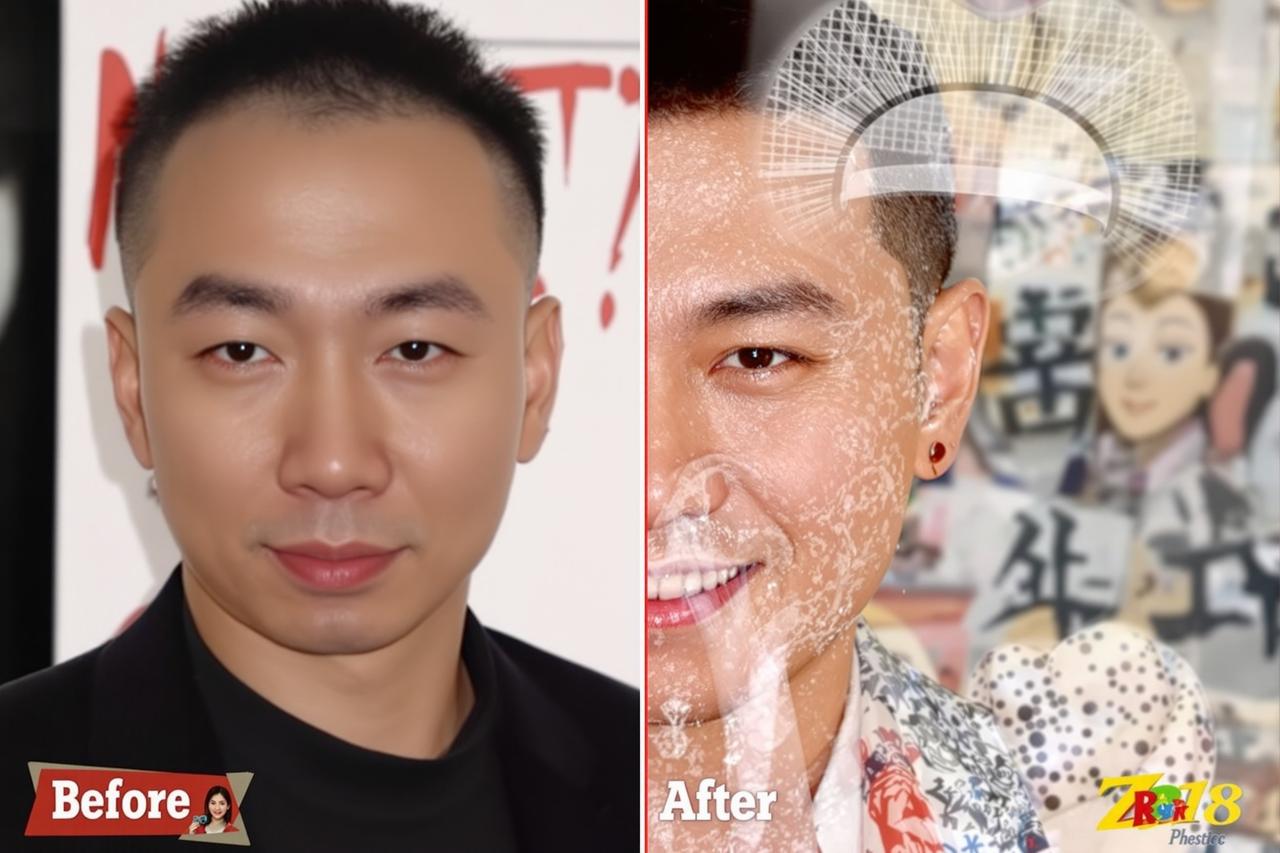 某男星整容前后对比照曝光，判若两人